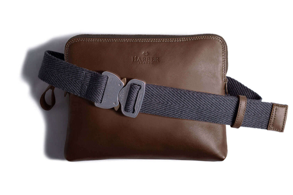 Leather Sling Bag Deep Brown