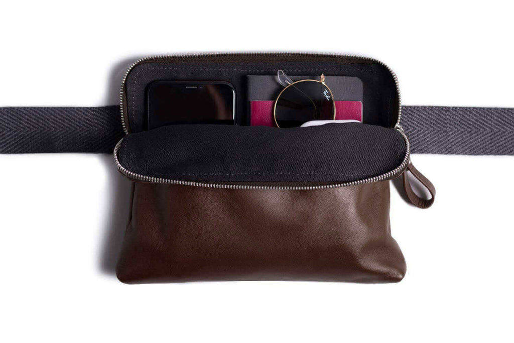 Leather Sling Bag Deep Brown