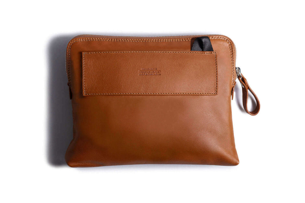 Leather Sling Bag Tan