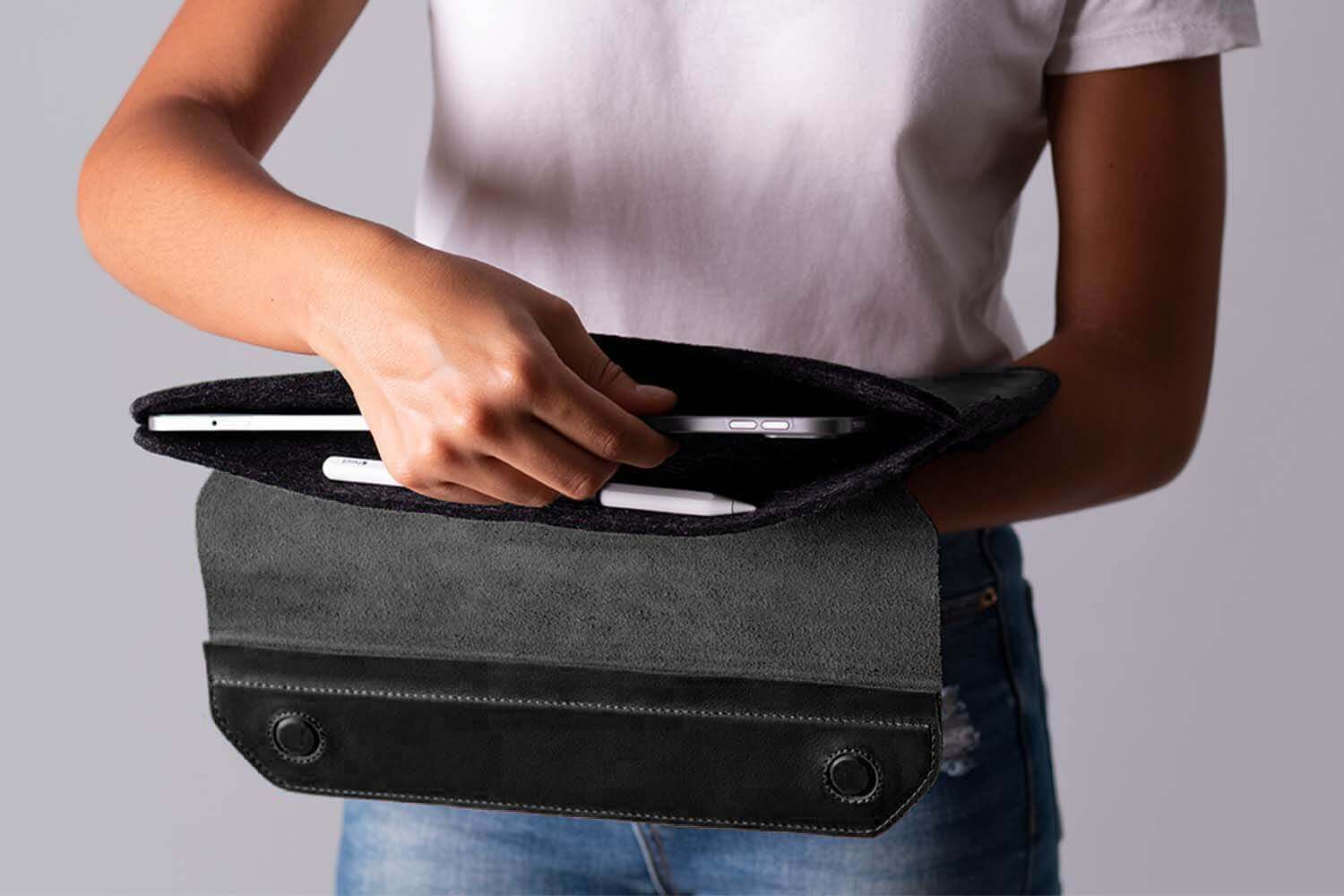 Pochette Enveloppe Magnétique Pour iPad Pro Noir