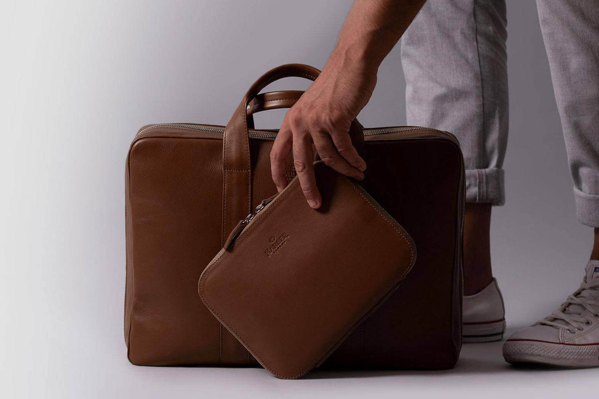 Work Briefcase – Deep Brown Nomad