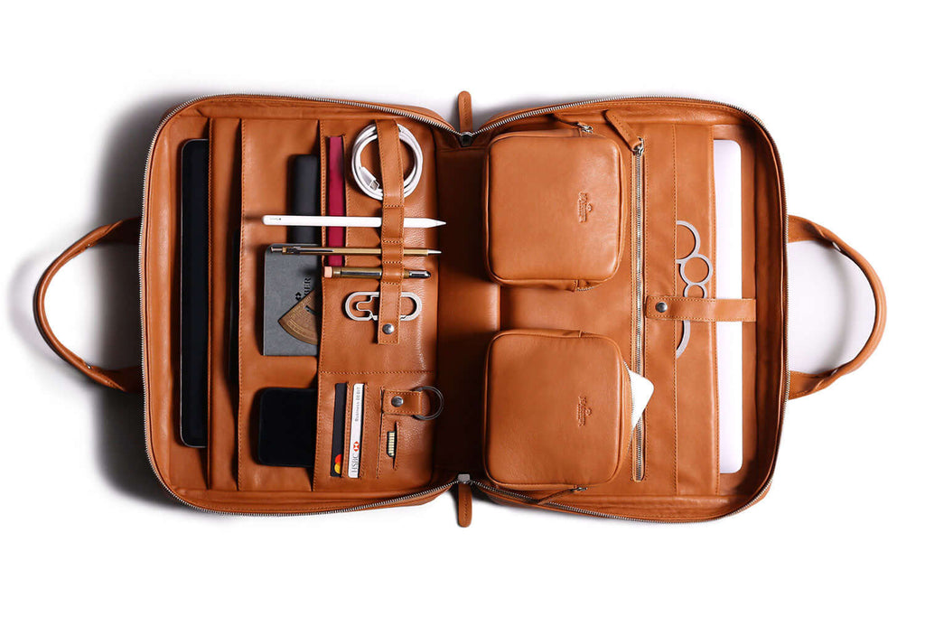 Laptop Briefcase Tan