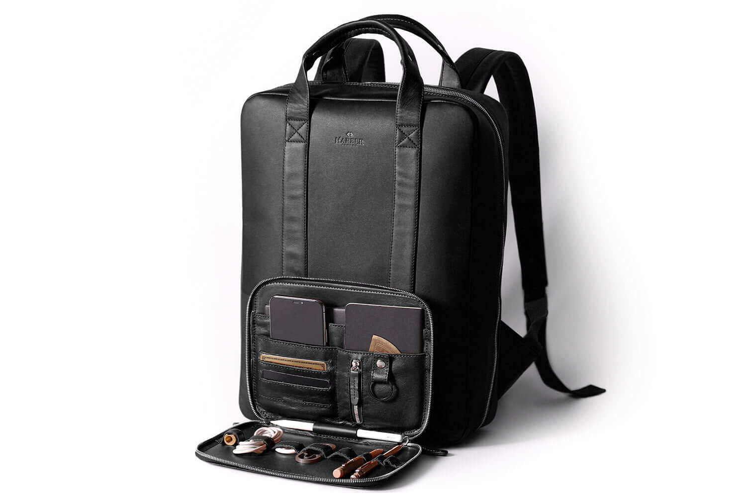 Harber london leather backpack Clearance