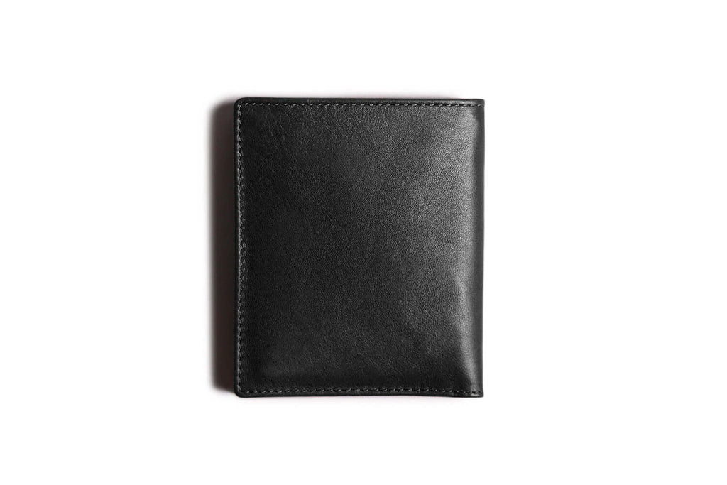 Leather Bifold Wallet with RFID Protection Black