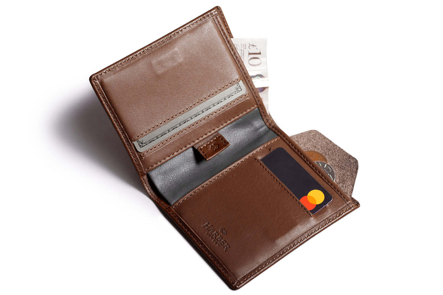 Leather Bifold Wallet with RFID Protection