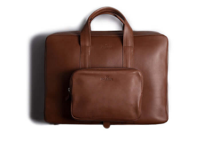 Work Briefcase – Deep Brown Tech