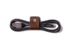 Leather Cable Ties - Pack Organiser Deep Brown