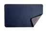Leather Desk Mat Navy Microfibre