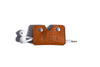  Leather Earphone Cord Wrap Case Tan