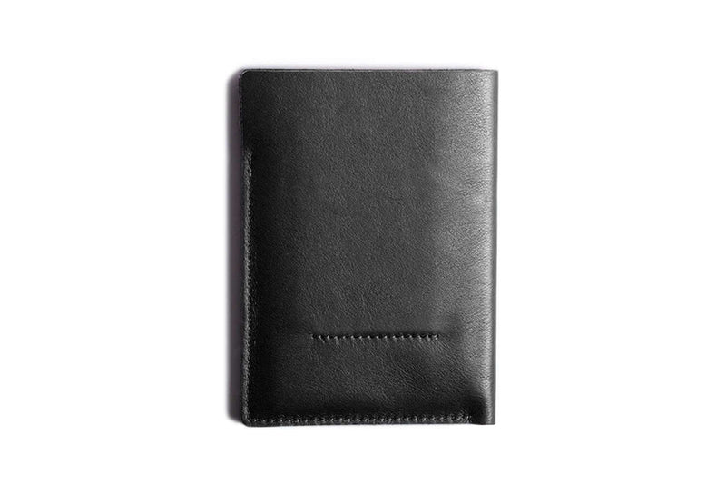 Super Slim Vertical Passport Wallet Black