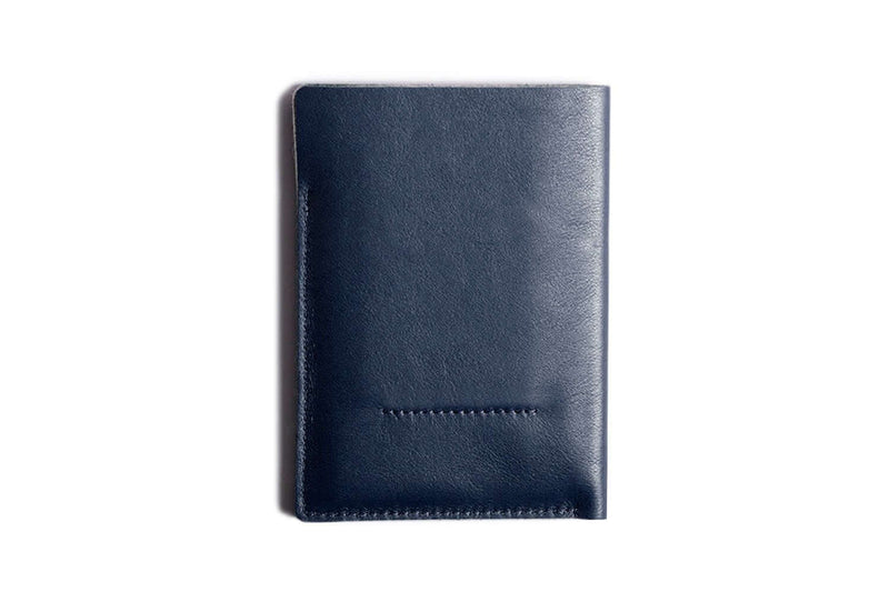 Super Slim Vertical Passport Wallet Navy