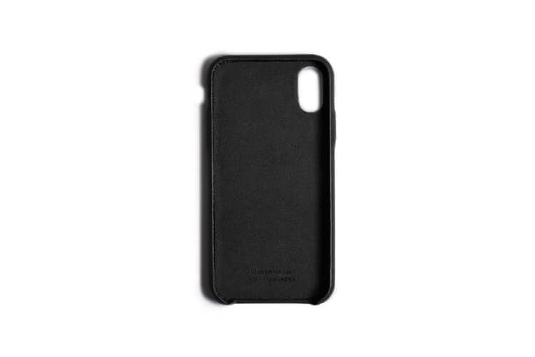 Coque iPhone Avec Poche Arrière Noir