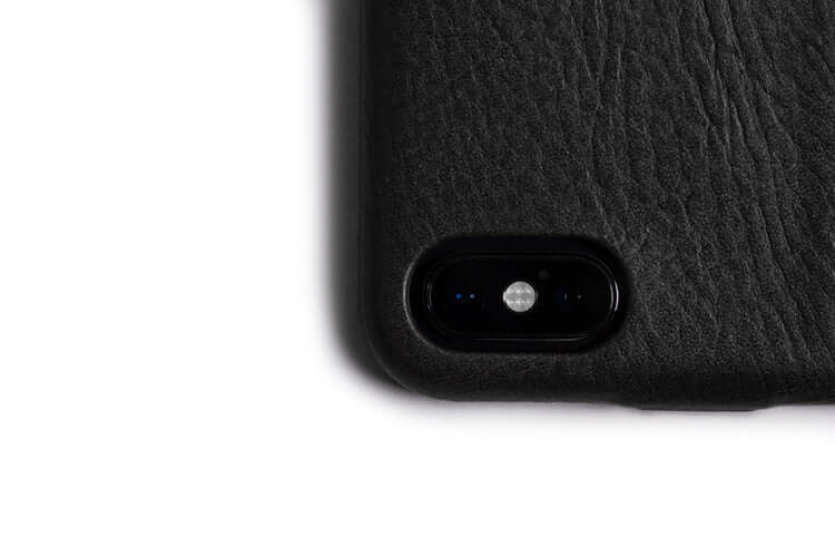 Coque iPhone Avec Poche Arrière Noir