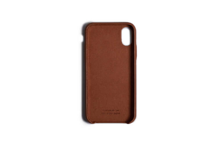 Étui pour iPhone avec poche arrière marron foncé