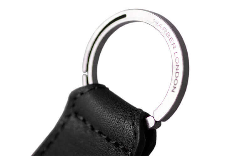 Leather Keychain Black