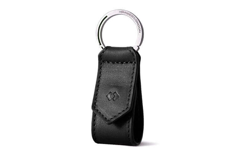 Small leather best sale keychain