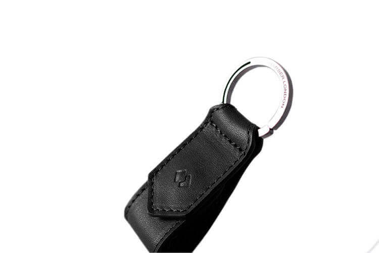 Leather Keychain Black