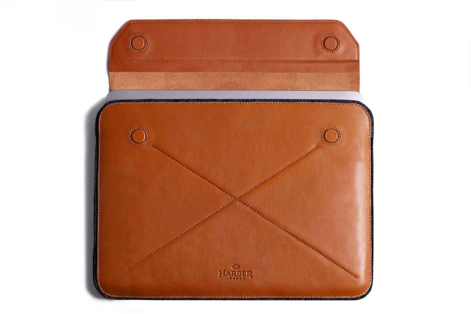 Pochette Enveloppe Magnétique Pour MacBook Tan