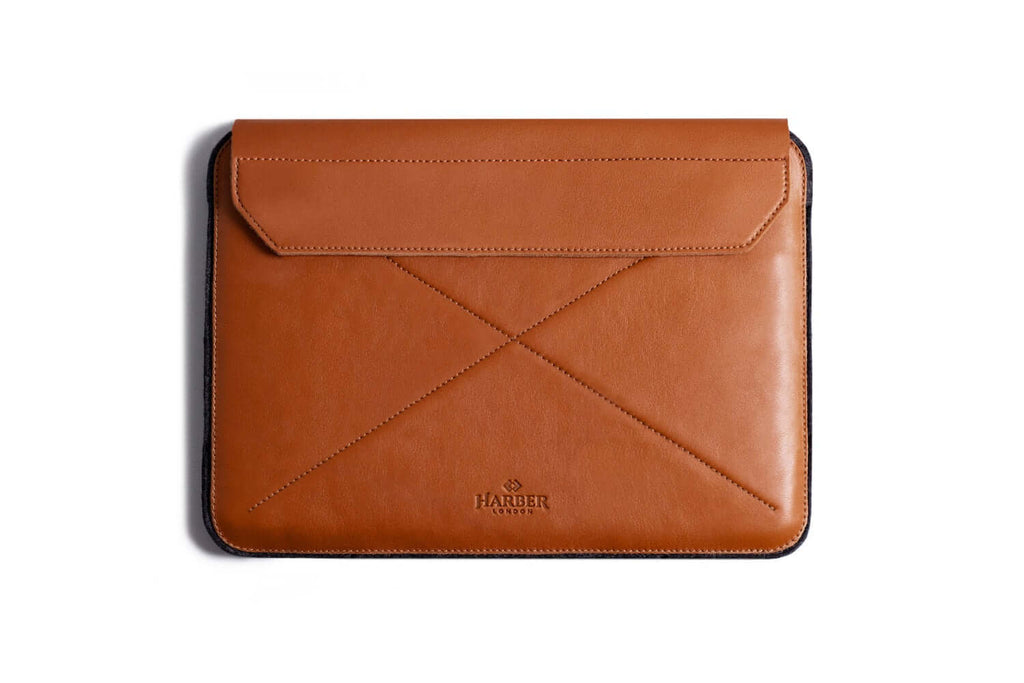 Pochette Enveloppe Magnétique Pour MacBook Tan