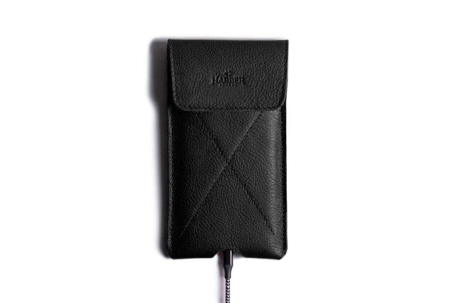 Pochette Enveloppe Magnétique Pour iPhone Noir