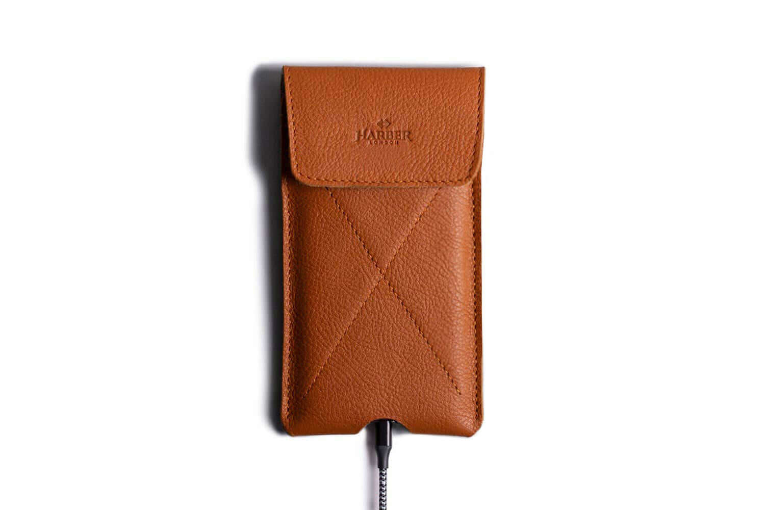 Pochette Enveloppe Magnétique Pour iPhone Tan