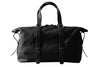 Black Mens Leather Shopping Bag
