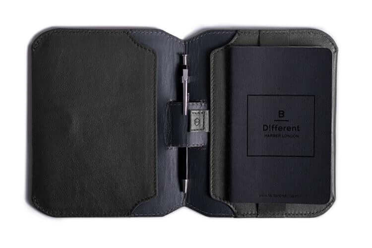 Leather Notebook Cover Black