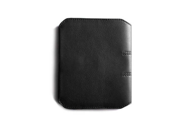 Couverture de carnet en cuir noir