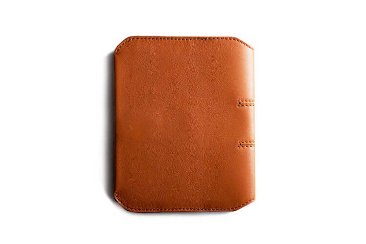 Couverture de carnet en cuir beige