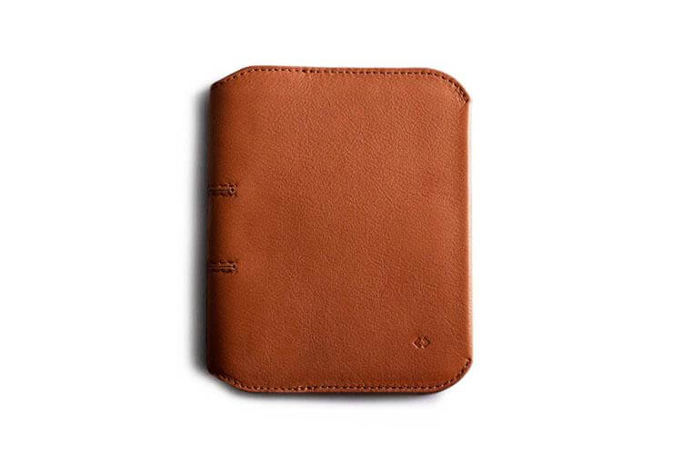 Couverture de carnet en cuir beige