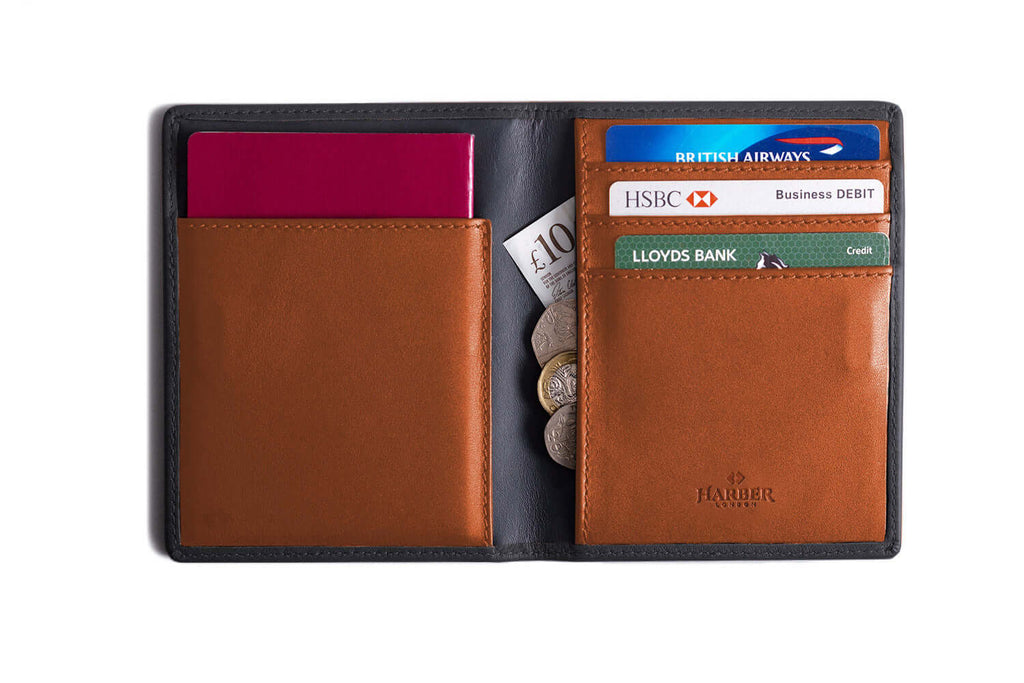 Passport Wallet Grey