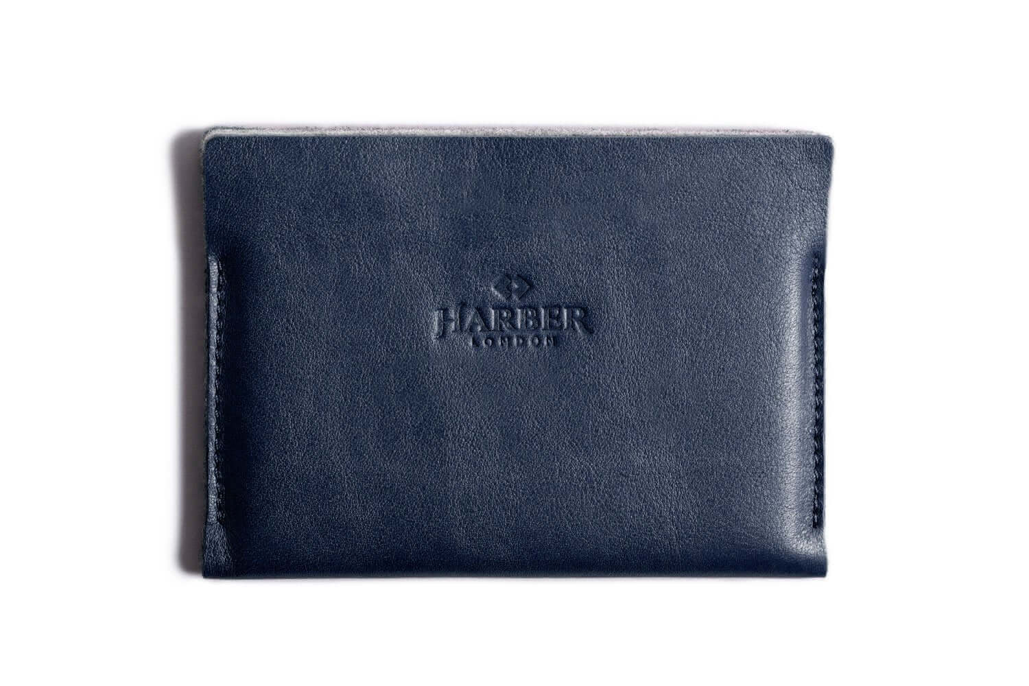 Portefeuille passeport en cuir super fin - Horizon Navy