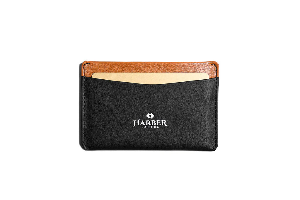 RFID Card Holder Black/Tan