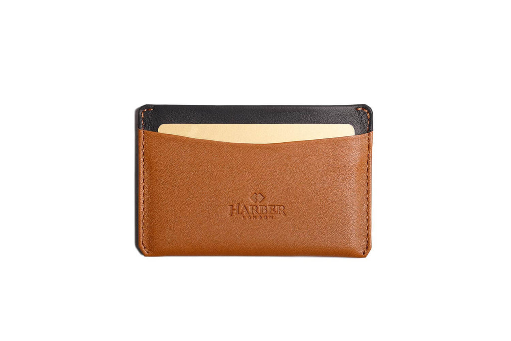 RFID Card Holder Tan/Black