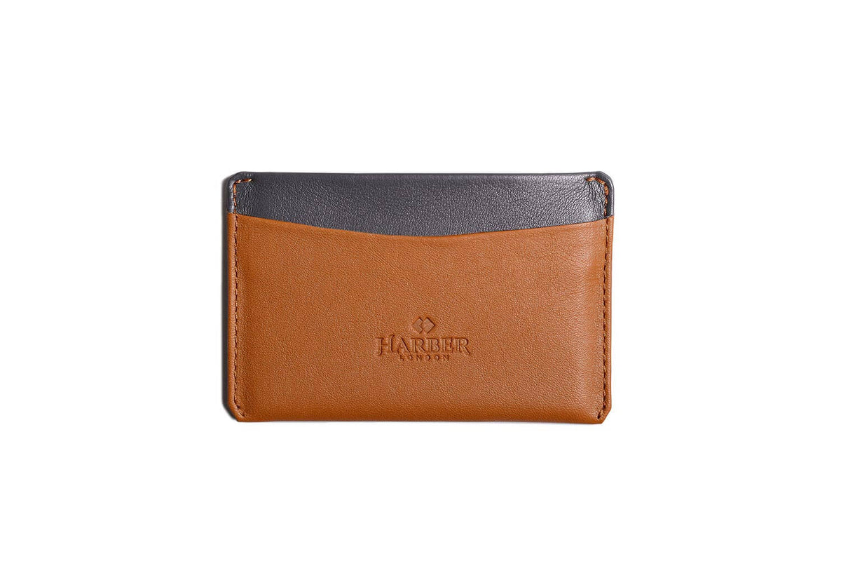 RFID Card Holder Tan/Grey