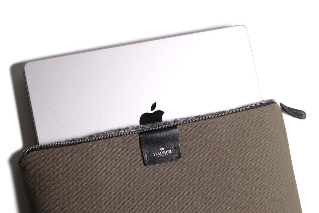 Housse zippée pour MacBook Moka