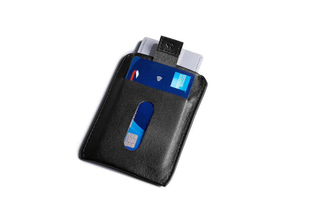 Porte-cartes ultra fin avec protection RFID noir
