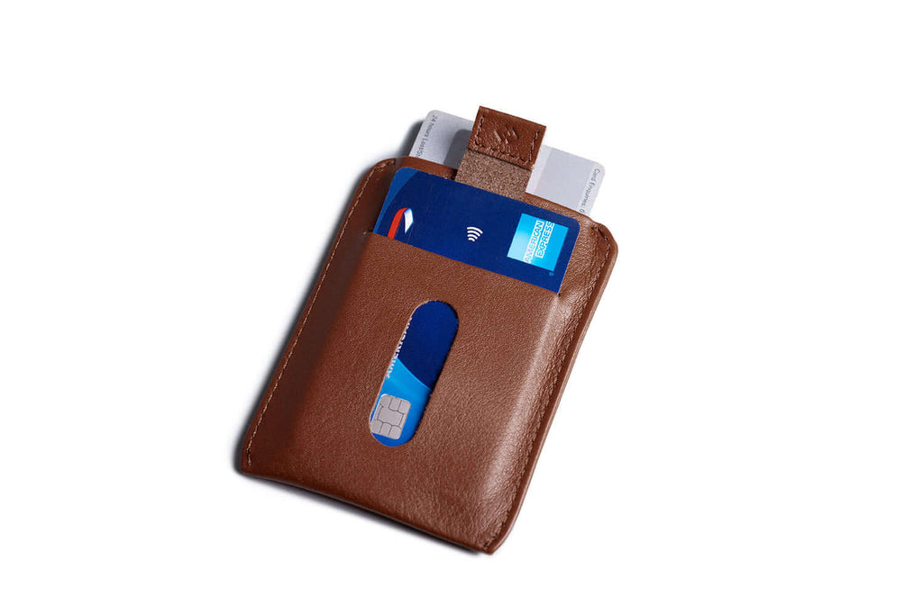 Super Slim Card Holder with RFID Protection Deep Brown