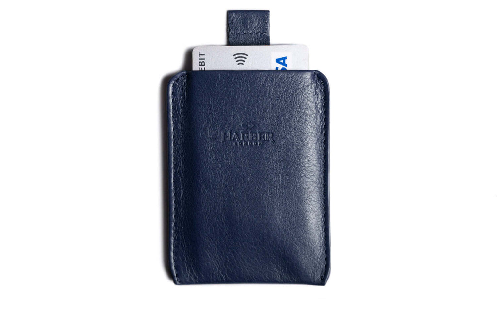 Super Slim Card Holder with RFID Protection Navy