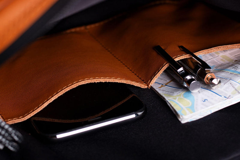 Slim Laptop Backpack Tan