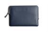 Slim Leather Folio Laptop Case No. 7 Navy