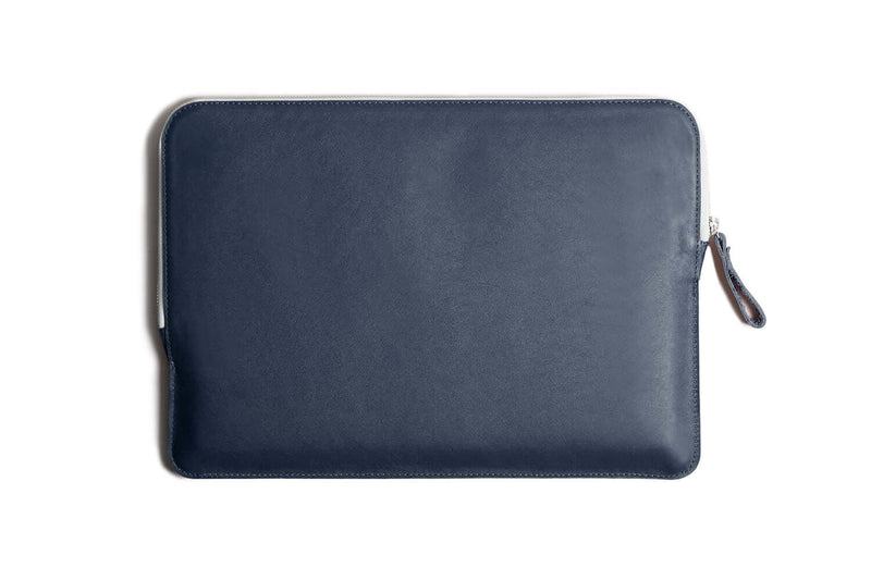 Slim Leather Folio Laptop Case No. 7 Navy