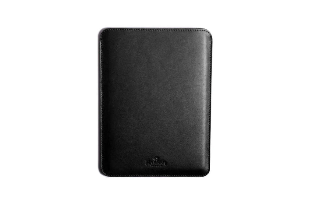 Étui fin en cuir pour iPad et Kindle, noir