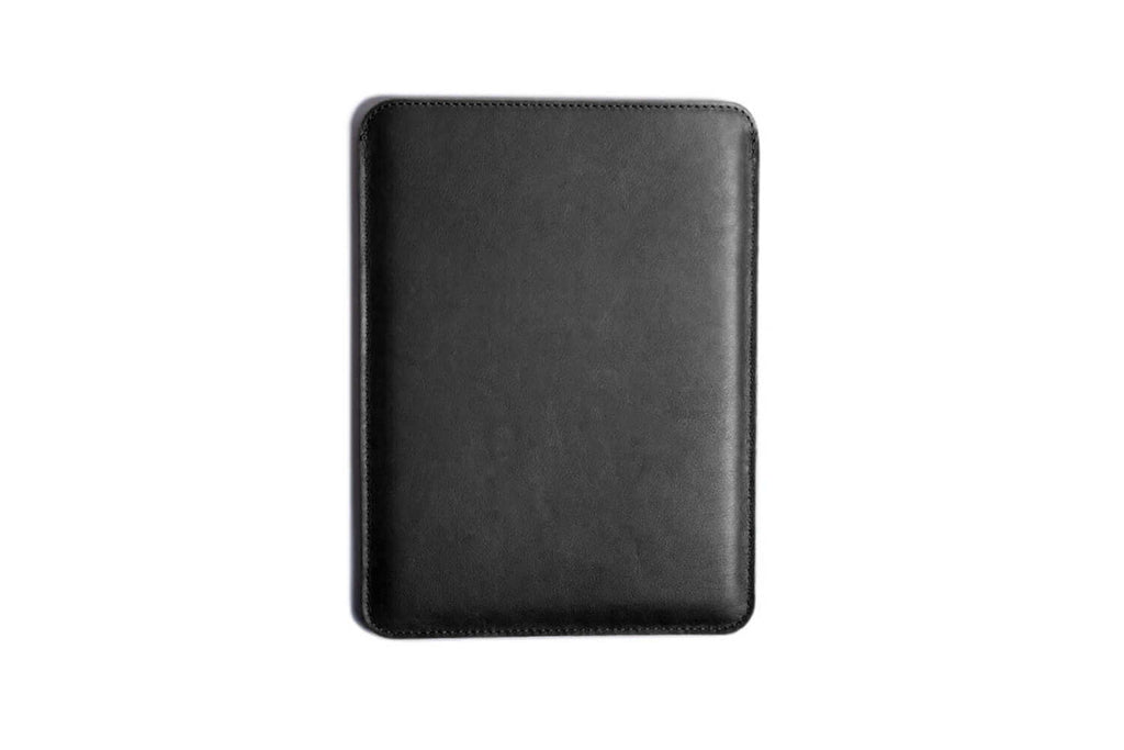 Étui fin en cuir pour iPad et Kindle, noir