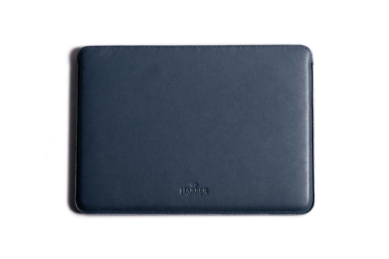  Slim Leather MacBook Sleeve Case Navy