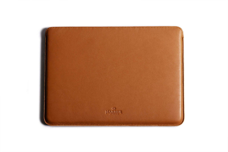  Slim Leather MacBook Sleeve Case Tan