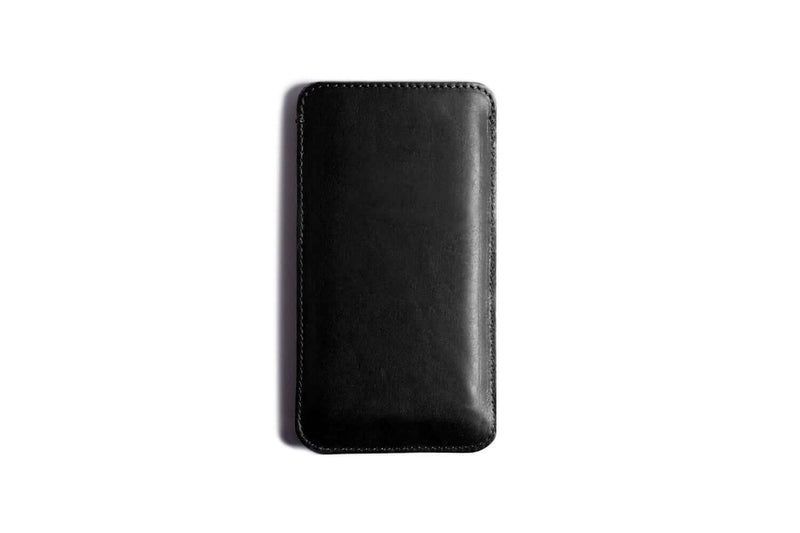 Slim Leather Smartphone Sleeve Case Black