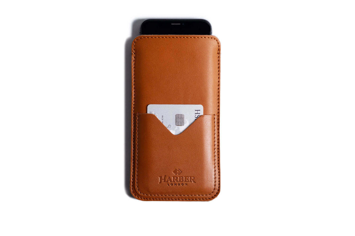 Slim Leather Smartphone Sleeve Case