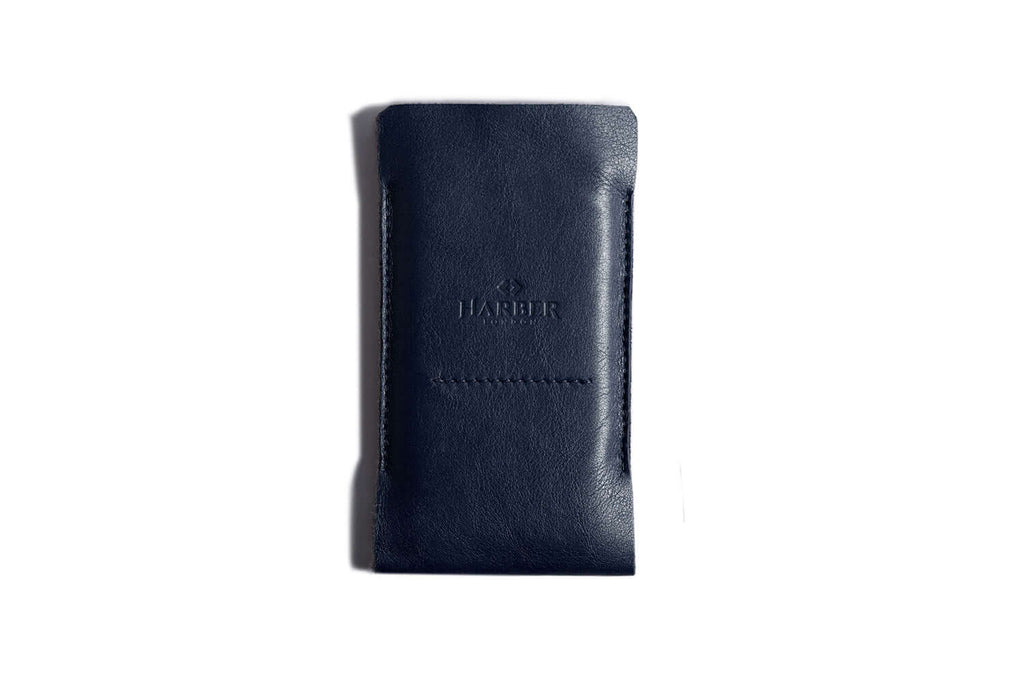 Slim Wallet Sleeve Case for Smartphones Navy