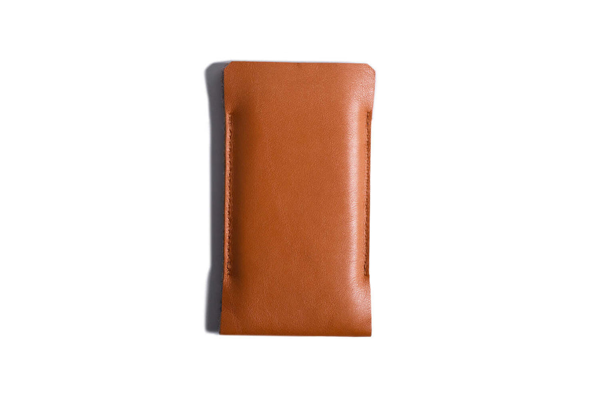 Slim Wallet Sleeve Case for Smartphones Tan